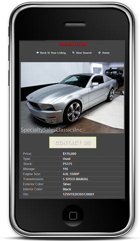 mobile dealer website design